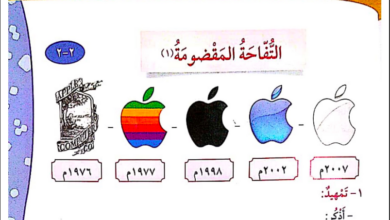 حل درس التفاحة المقضومة للصف الرابع المنهاج الكويتي